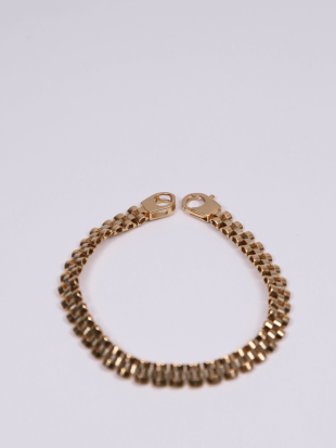 pulsera  de oro combinado