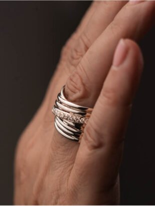 HILO DE LA VIDA ROMA II PAVE CON CIRCONES