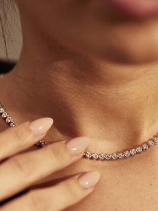 COLLAR TENNIS PLATA