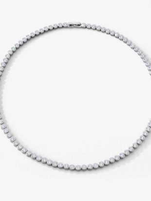 COLLAR TENNIS PLATA
